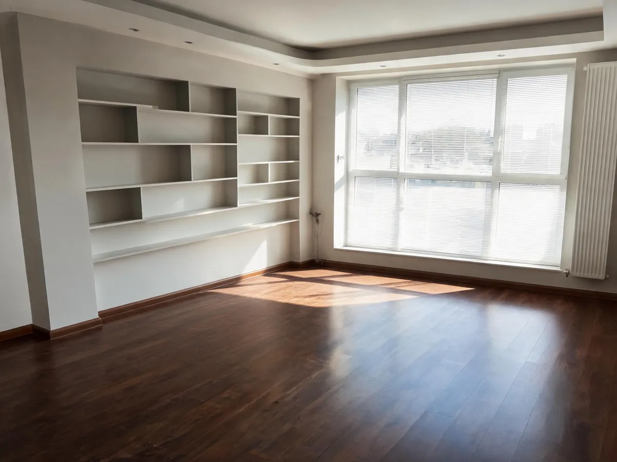 After: the same room cleared, clean and empty following our house clearance in Forest